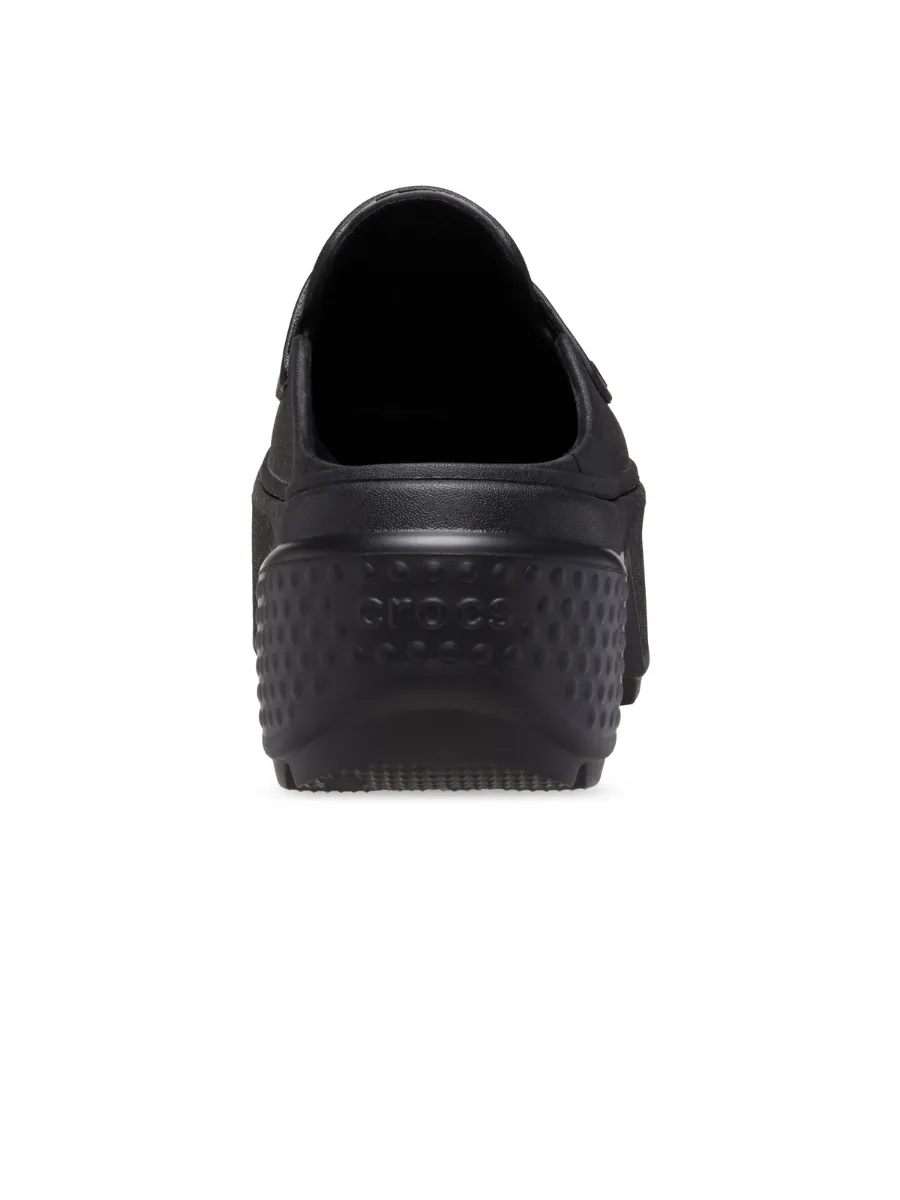 CROCS UNISEX STOMP LOAFER CLOG - BLACK/BLACK