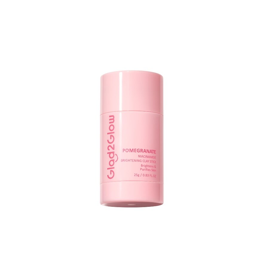 Glad2Glow Clay Stick Pomegranate Niacinamide Brightening 25 G. - Pink