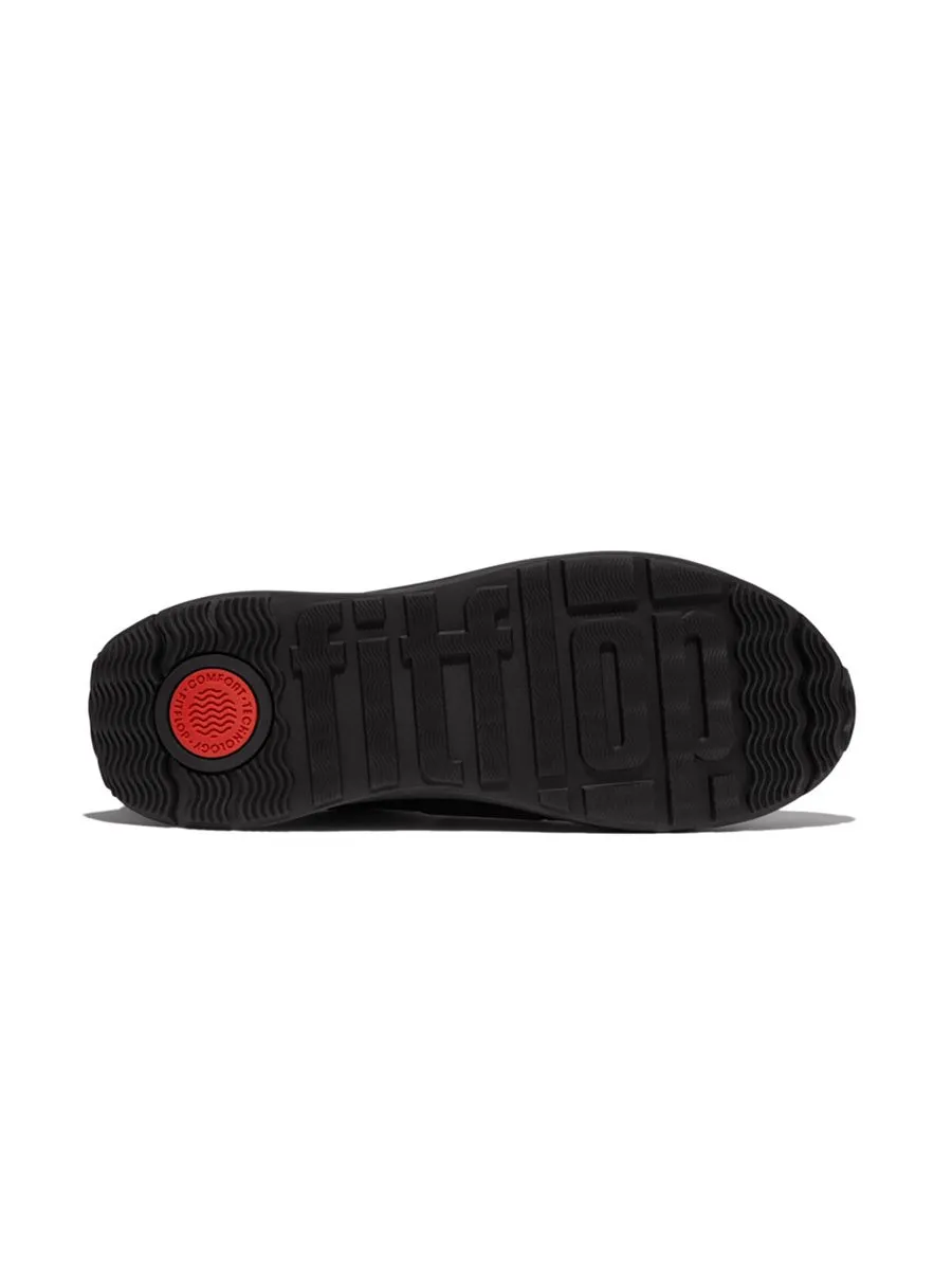 FitFlop™ MEN'S F-MODE FLOW LEATHER/SUEDE BLACK
