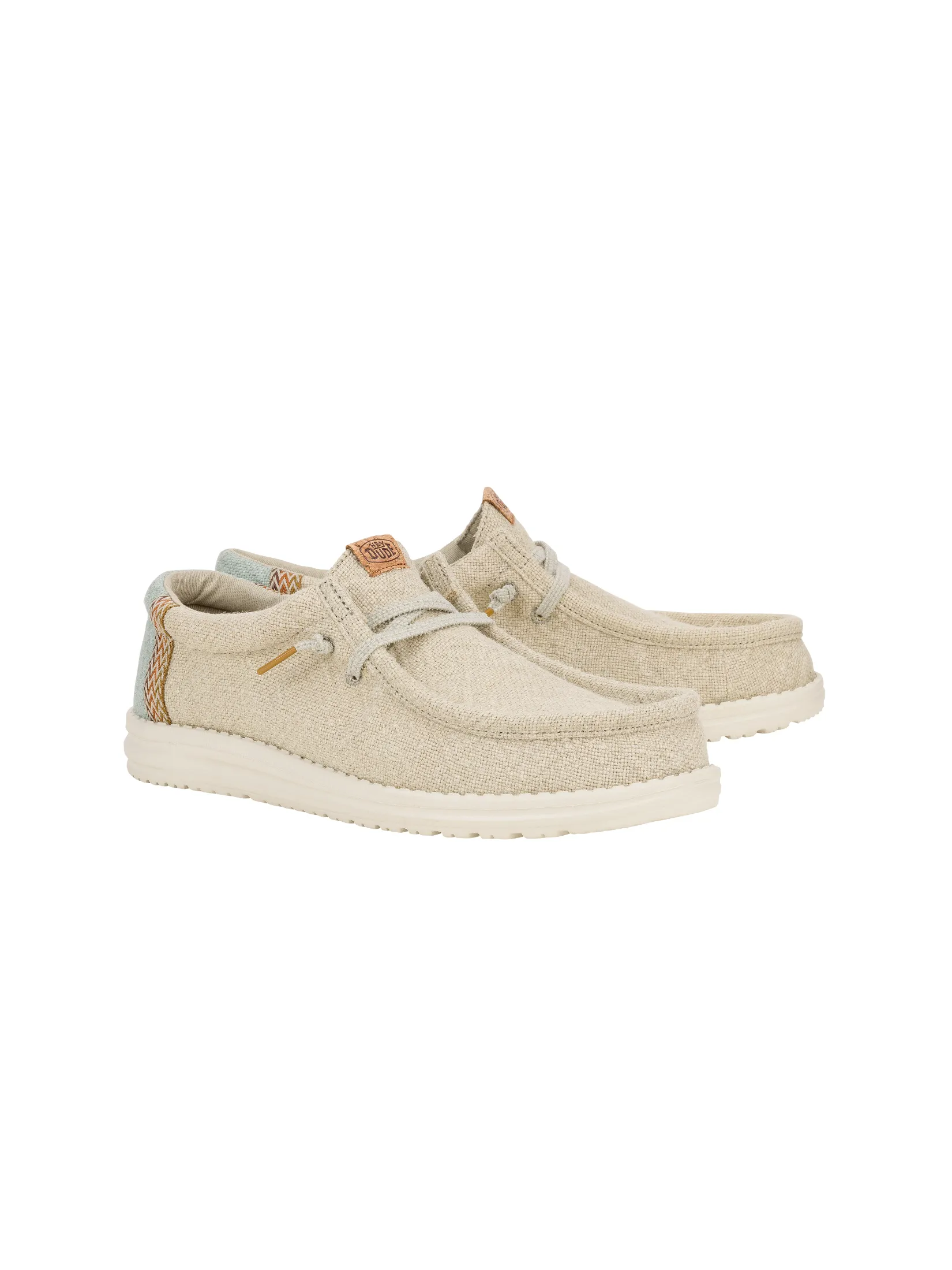HEYDUDE WALLY JUTE - STONE GREY/ICEBERG GREEN