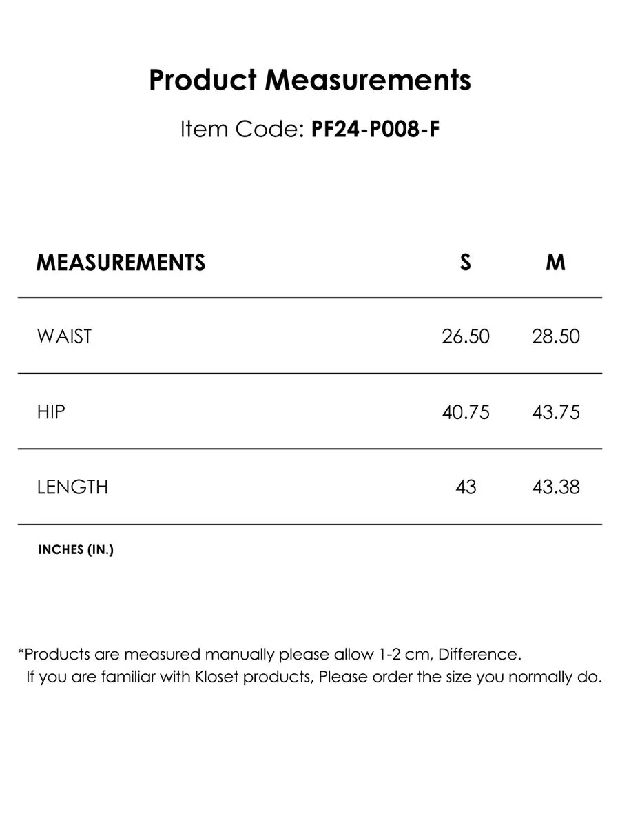 KLOSET (PF24) Women Daisy Print Pants White