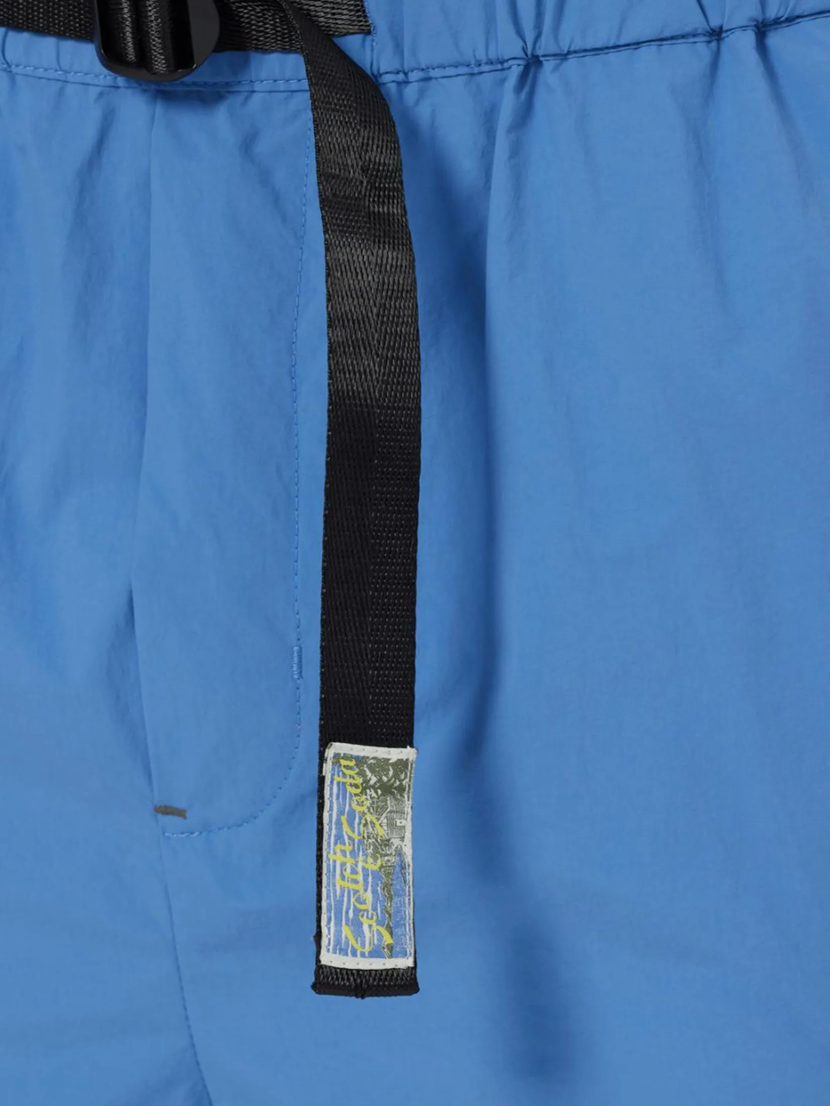 SCOTCH&SODA Men Cargo Short Lightweight Nylon Relaxed Fit Lake Blue