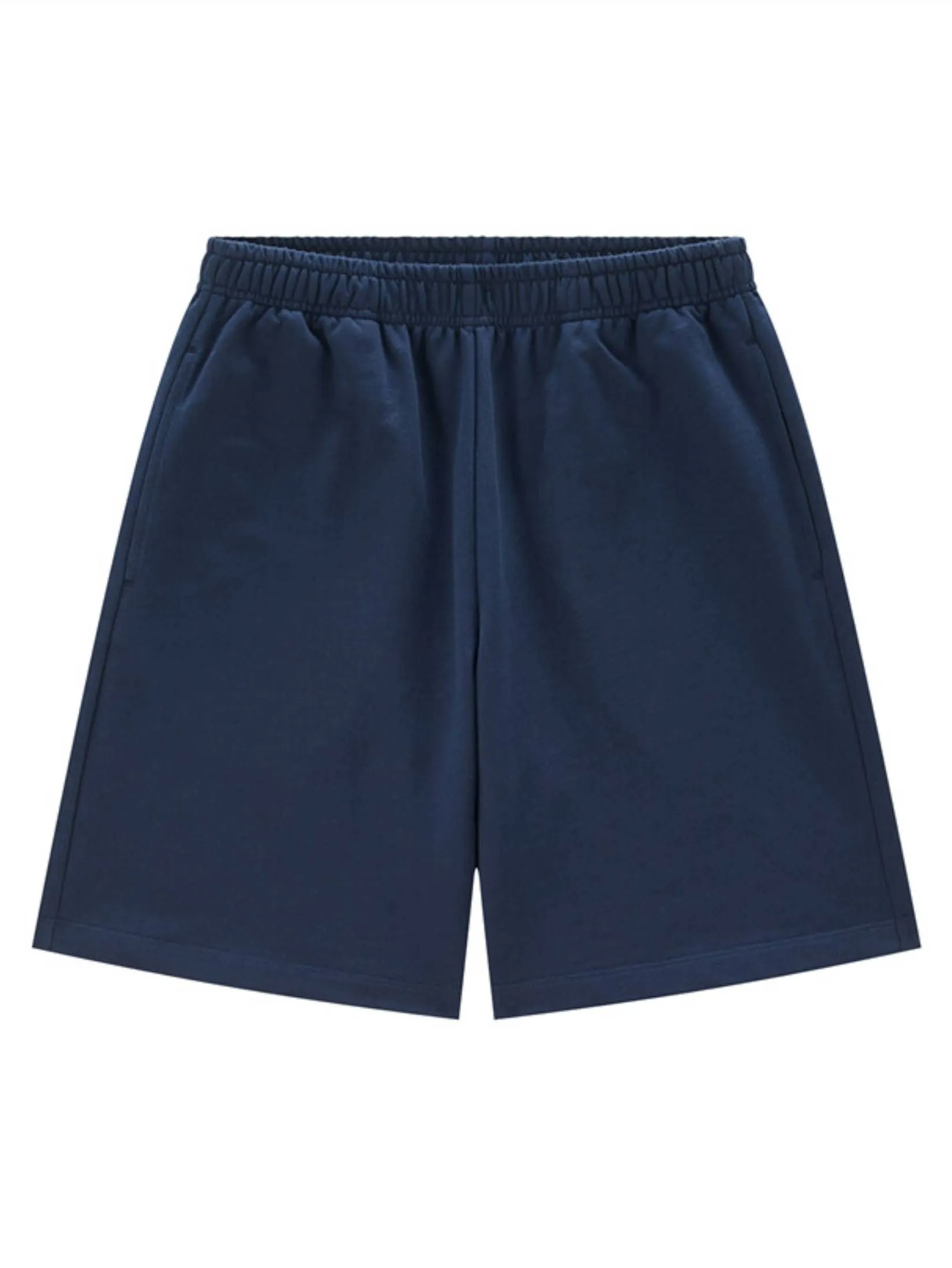 GIORDANO Women's  Online Exclusive Relaxed French Terry Shorts Navy Blue
