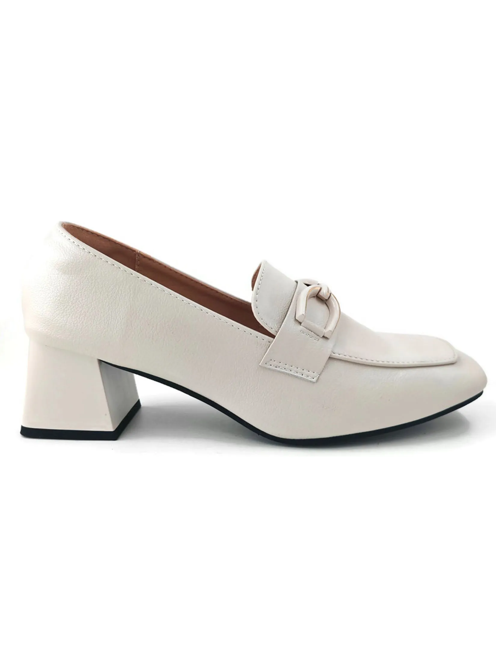 KLIN Ivory KL2673 Blocked Heel Pumps