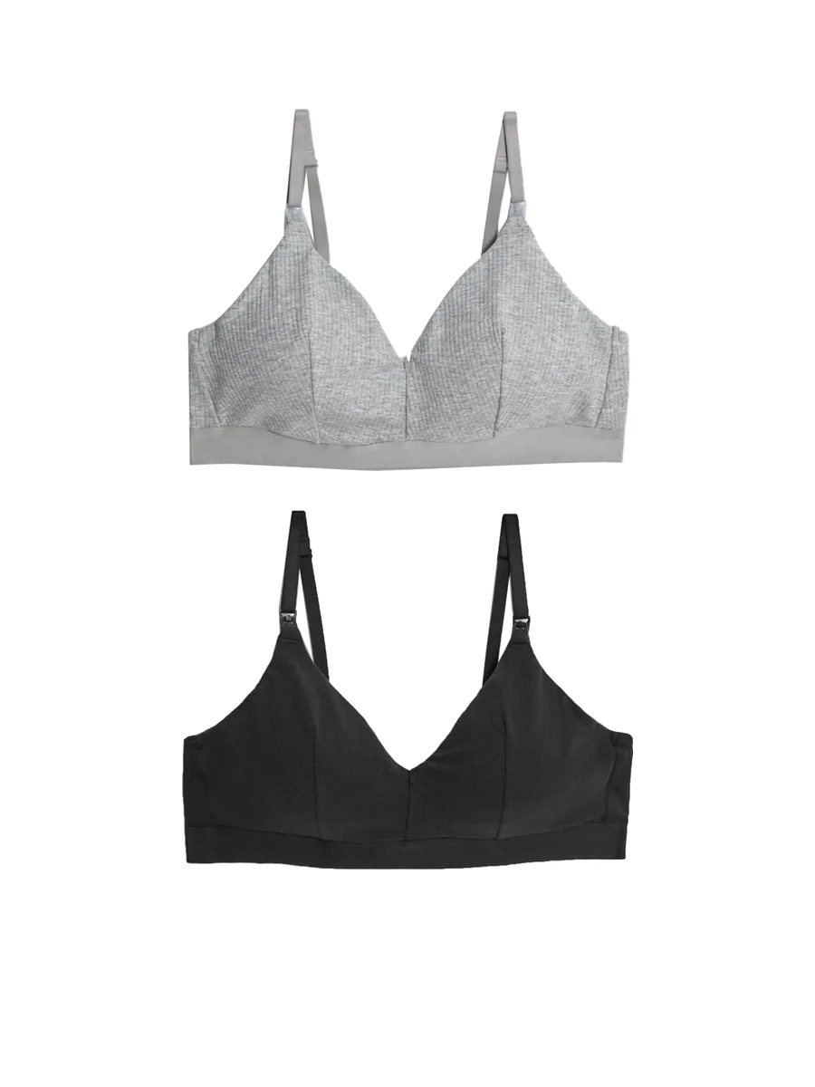 MARKS & SPENCER Women Nursing Bra Non-wired 2 pcs