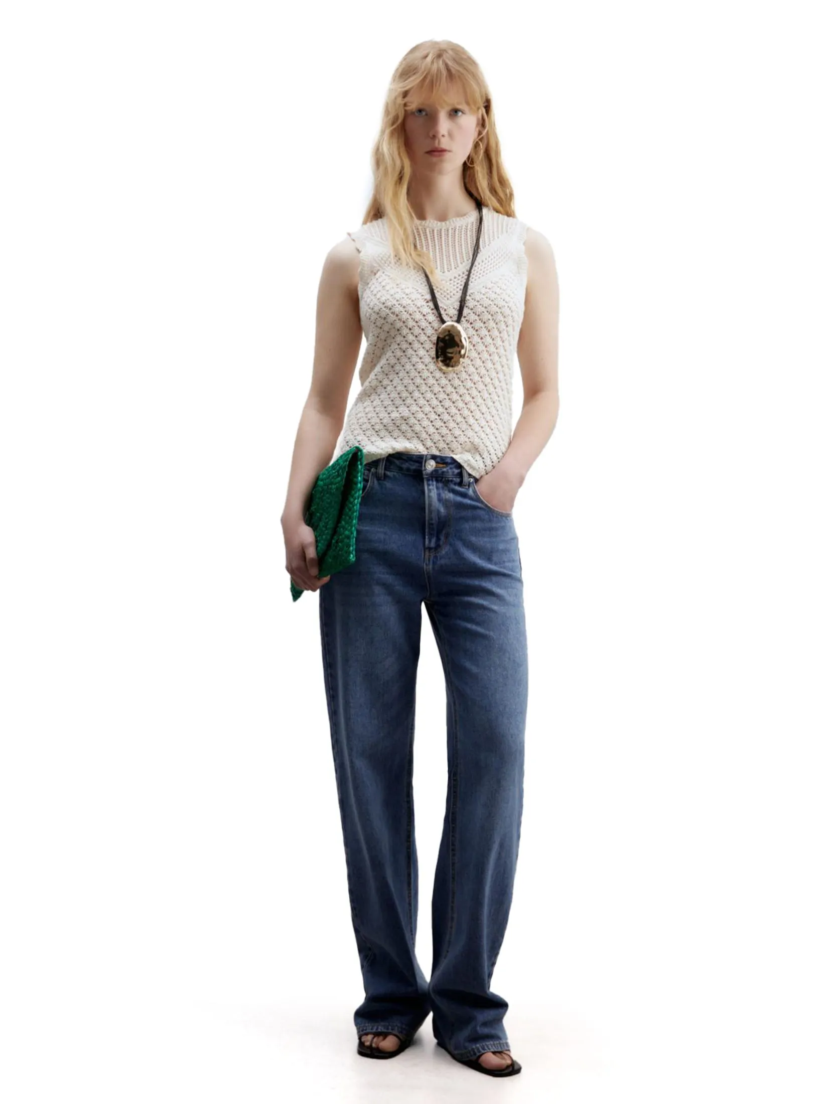 SFERA Women Top Knit White Smoke