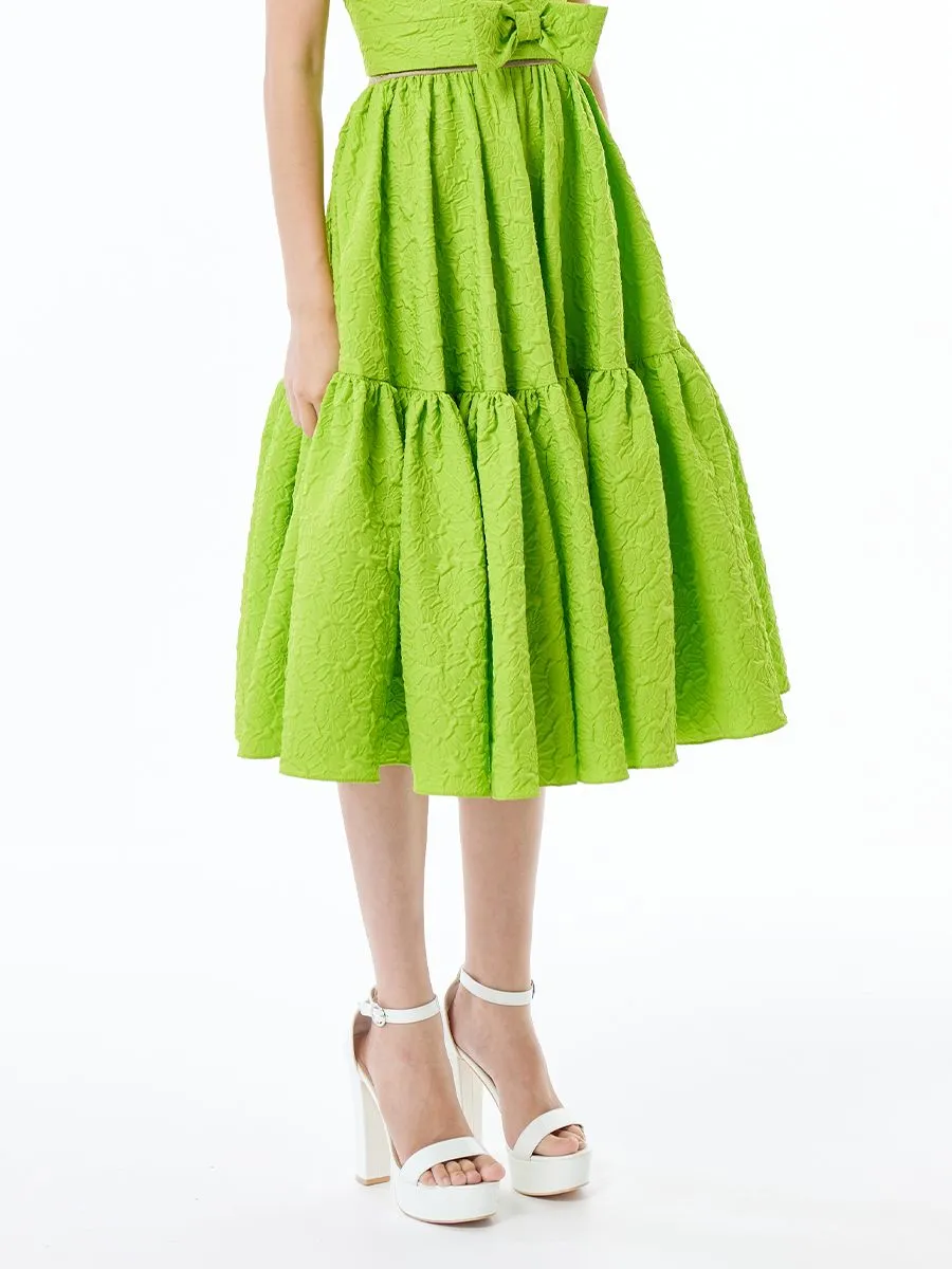 ICONIC WOMEN GREEN ASTER SKIRT