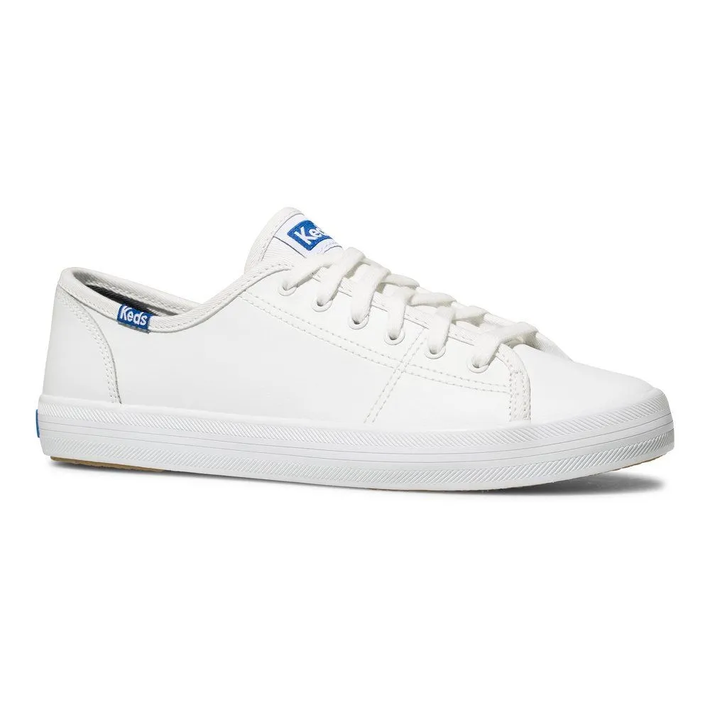 KEDS White/Blue Kickstart Leather