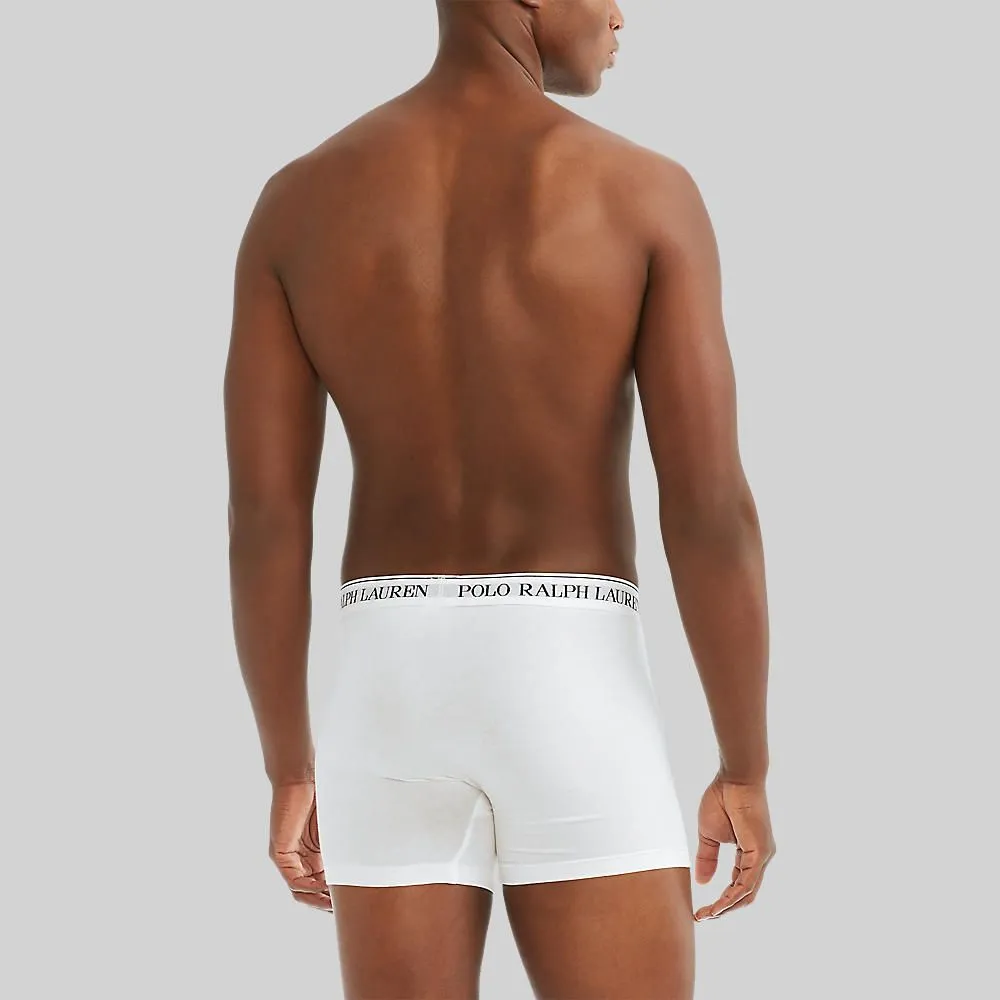 POLO RALPH LAUREN Underwear BOXER BRIEFS-Stretch Cotton Boxer Brief 3-Pack MAPOUND01720068 100 WHITE