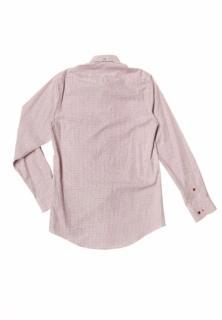 BROWNE & CO. Red Long Sleeves Check Shirt