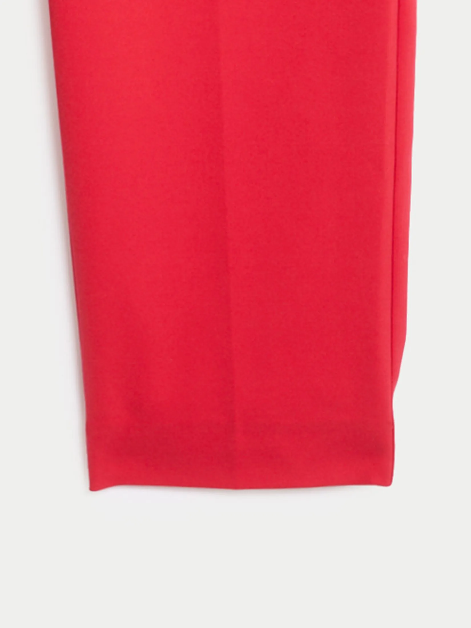 MARKS & SPENCER Women Trousers Slim Fit Ankle Cotton Blend Red Orchid