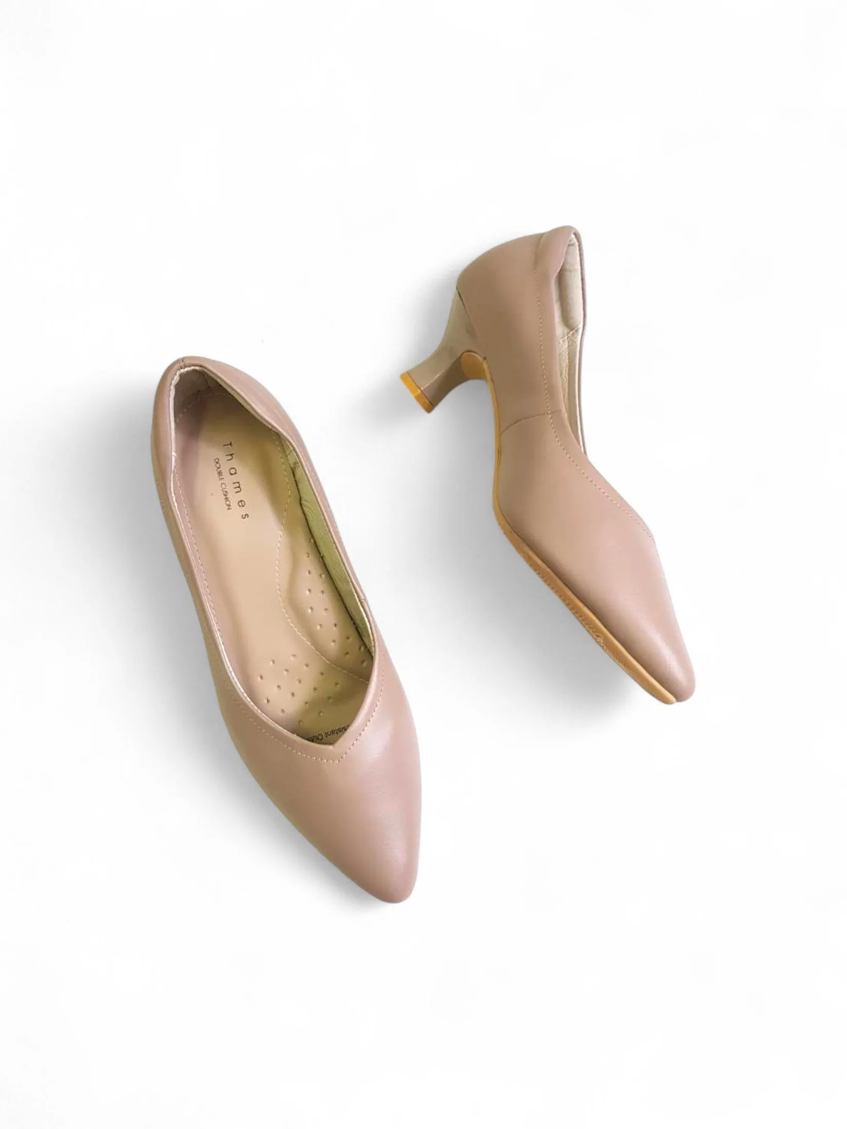 THAMES Women 2 Inch High Heel Shoes Pink