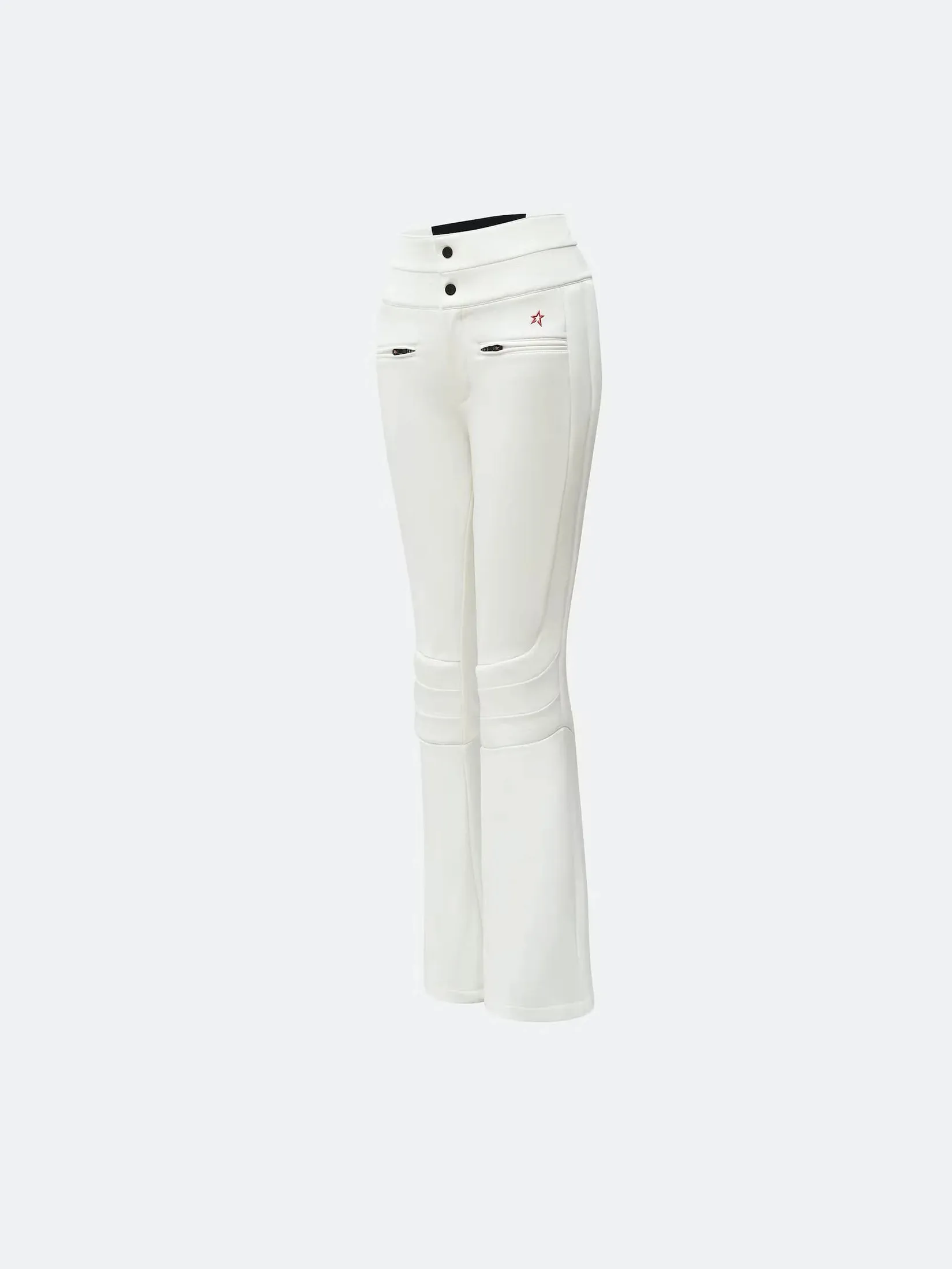 PERFECT MOMENT AURORA HIGH WAIST FLARE PANT IN SNOW WHITE