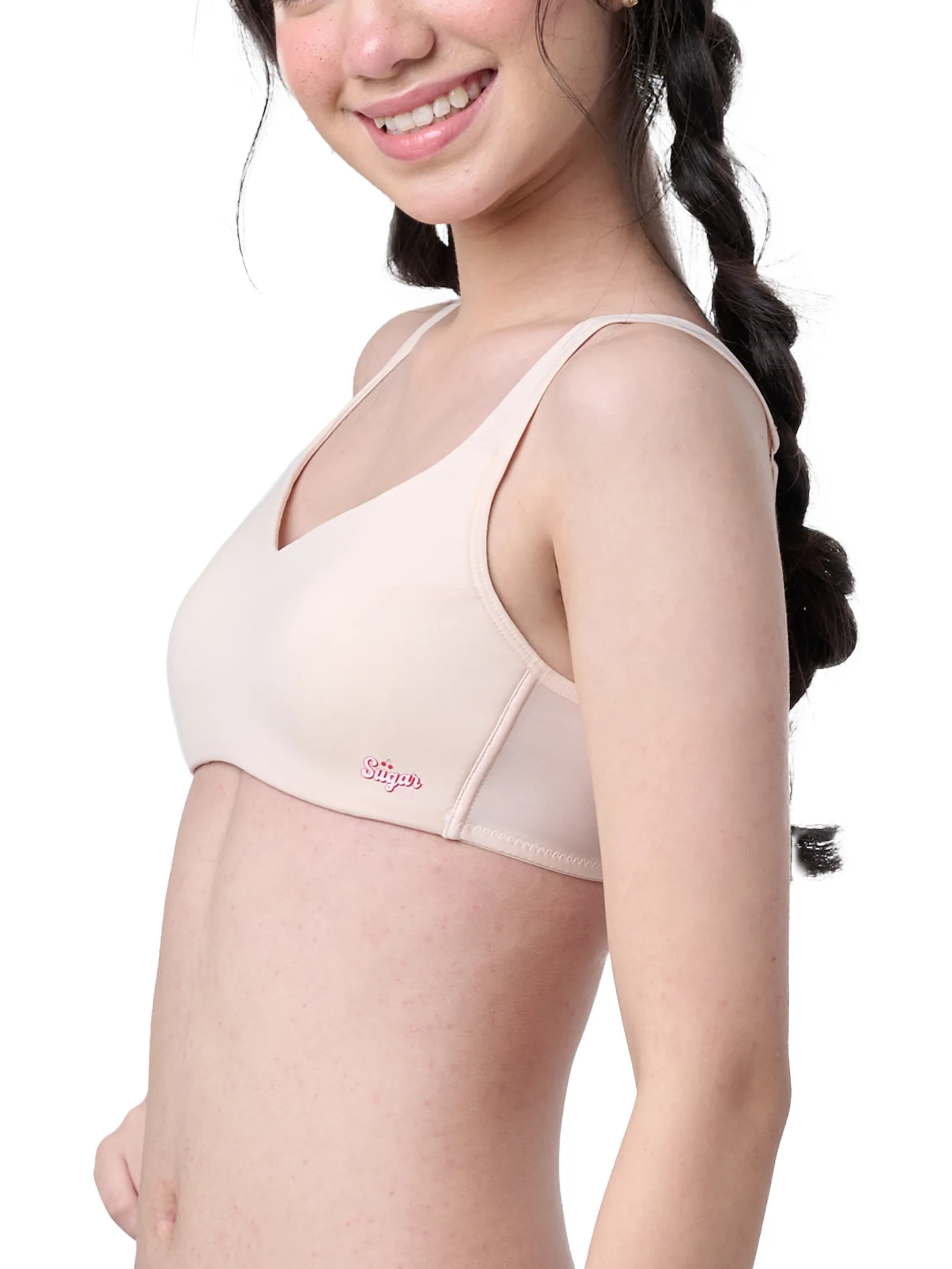 WACOAL Women Teen Collection Plaifah.postcard wireless bra cream