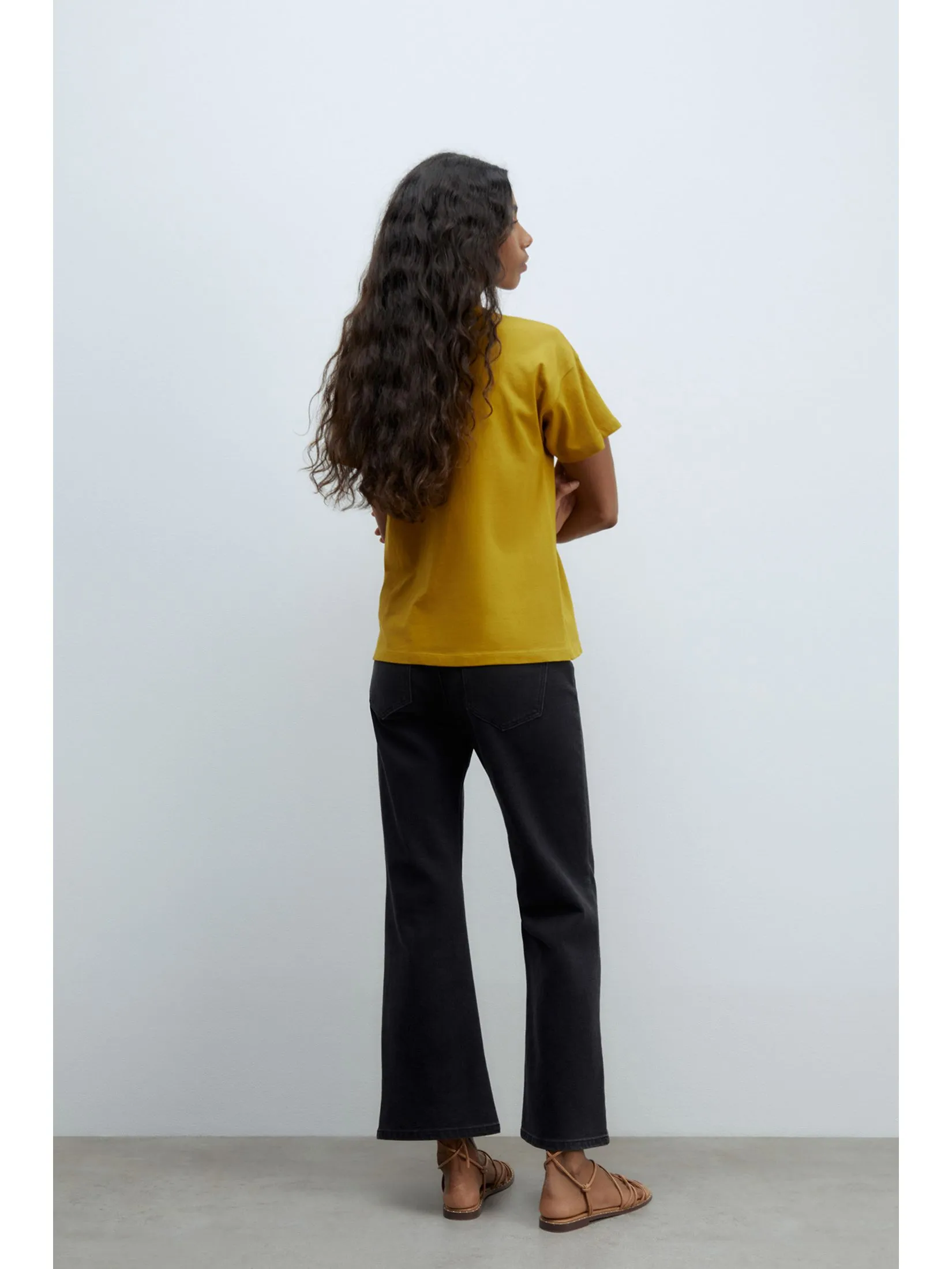 SFERA Women T-Shirt Short Sleeves Motif Olive