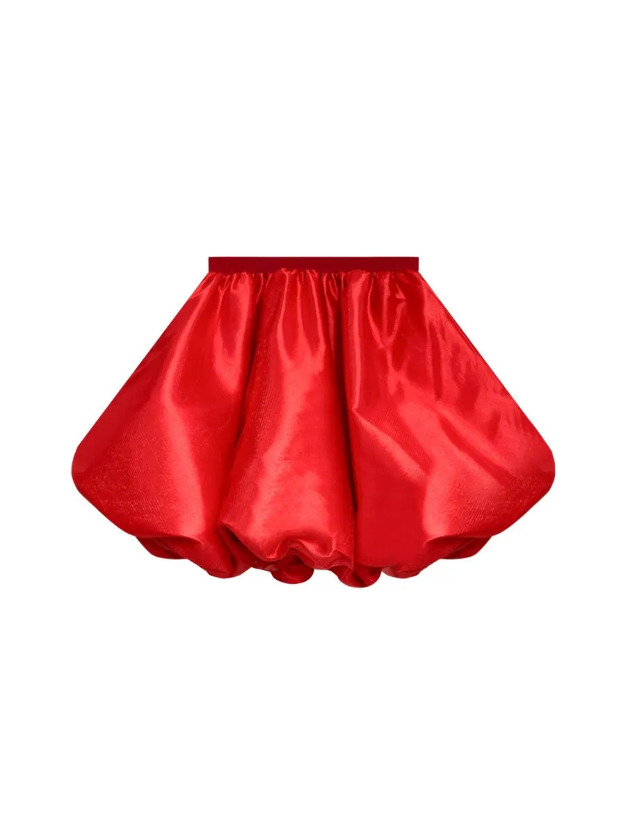 ICONIC WOMAN RED BALLOON MINI SKIRT