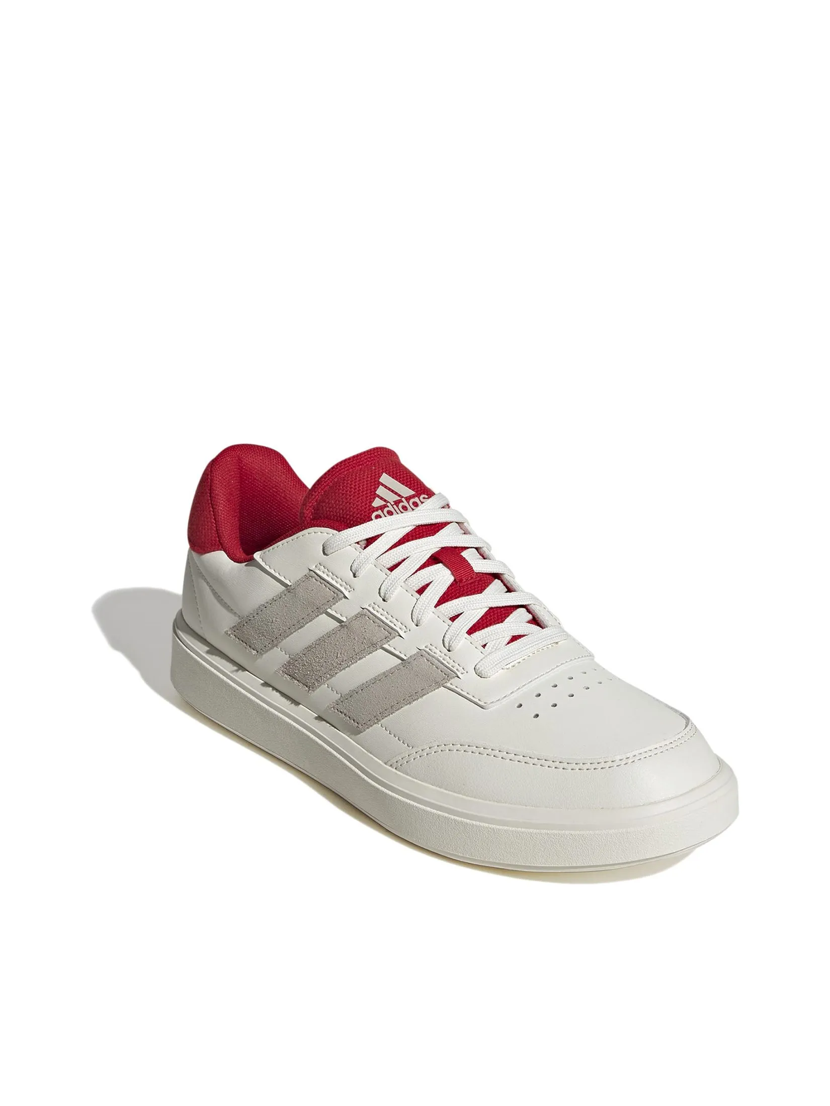 ADIDAS Men Shoes Courtblock Off White / Wonder Beige / Better Scarlet