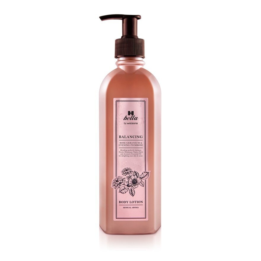 H Bella By Watsons Balancing Rose Geranium  Evening Primrose Body Lotion 300ml