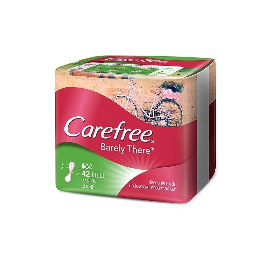 Carefree Barely There Aloe 42'S แผ่นอนามัย