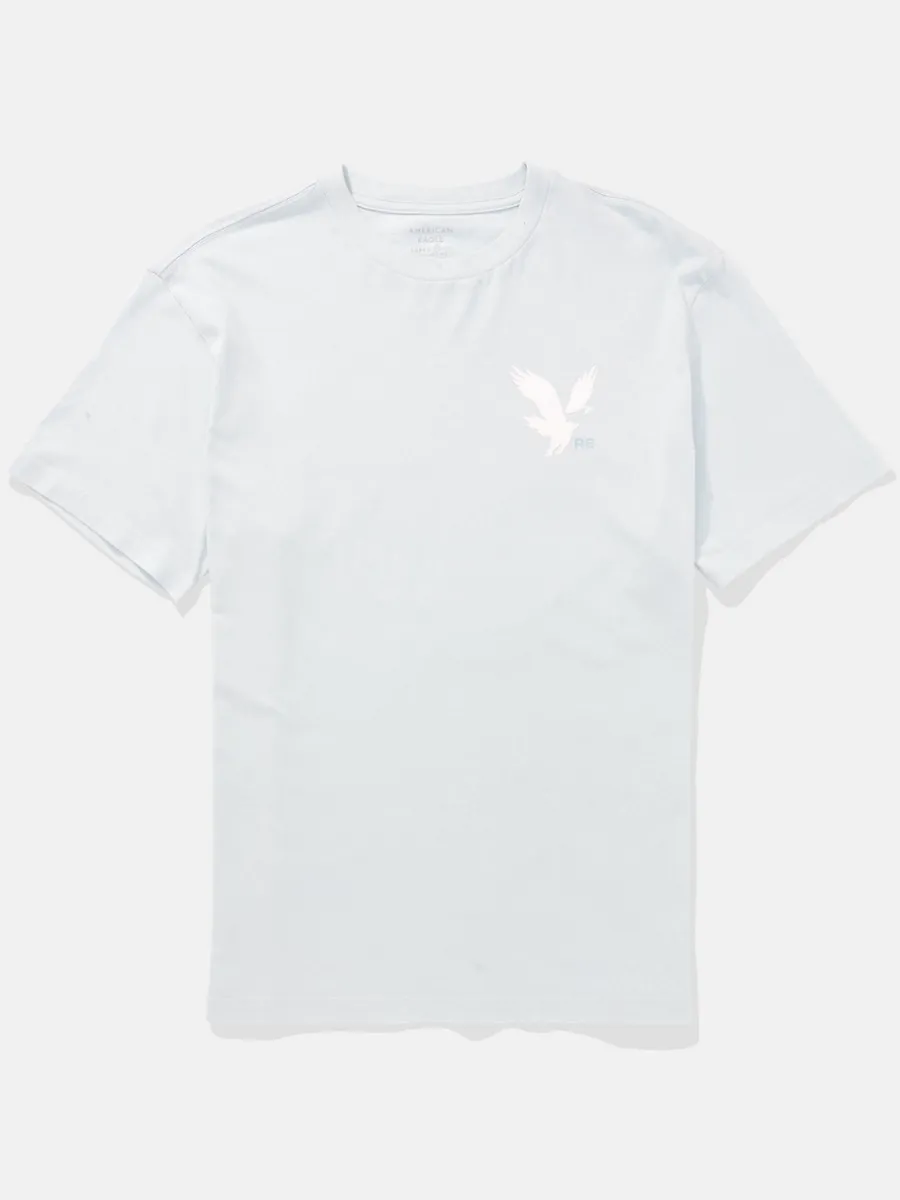 AMERICAN EAGLE MEN G SS 1 SET IN TEE- PC DYE + SERIOUSLY SOFT WASH 313 MINT