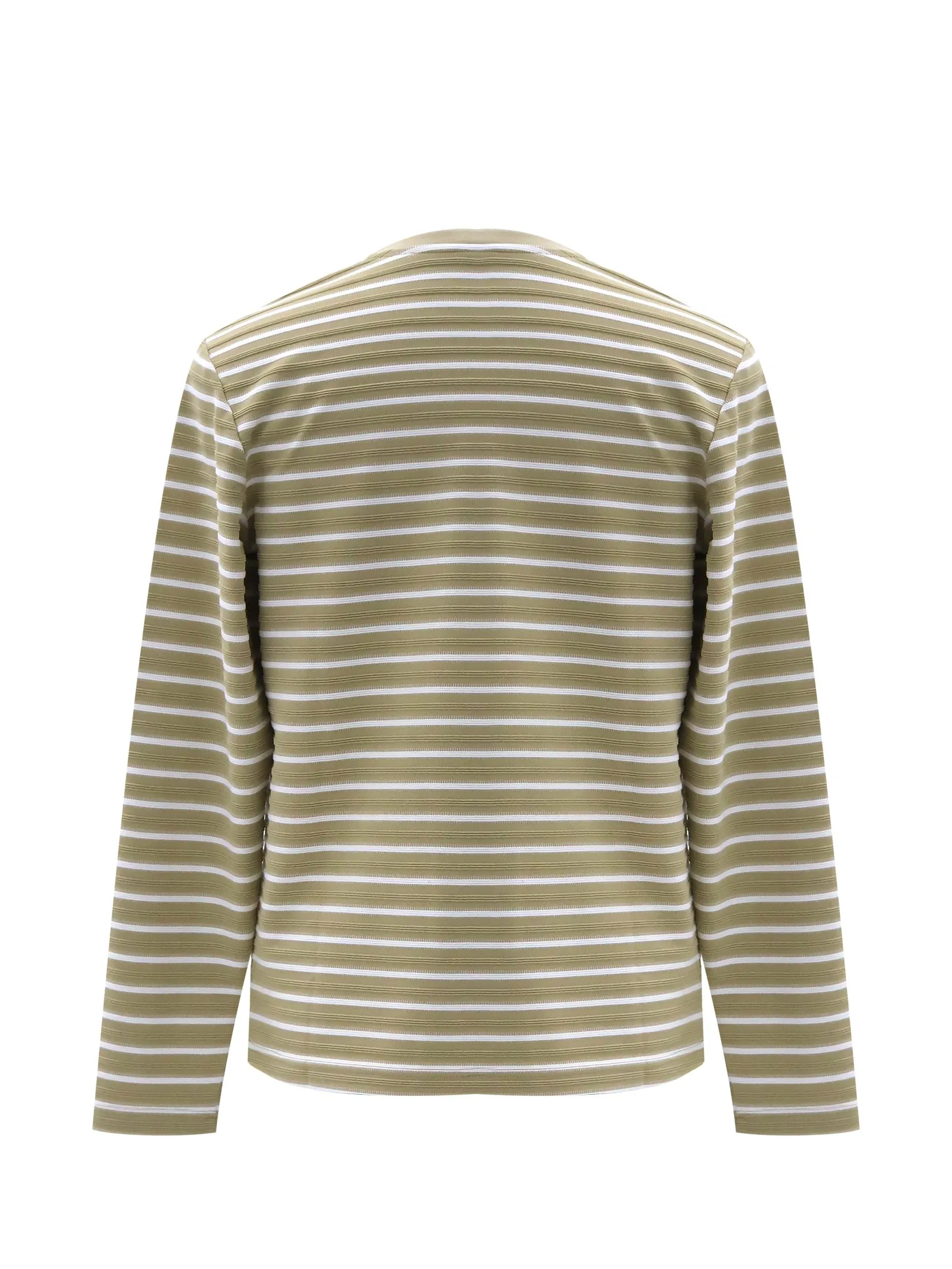 LTD Striped Long-Sleeve T-shirt Man Beige