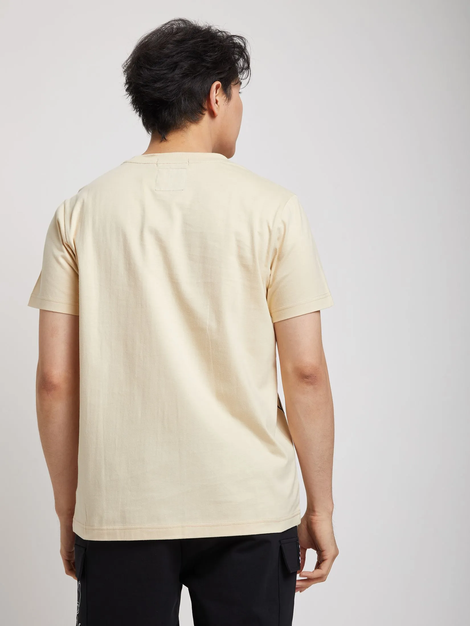 PACIFIC UNION Unisex T-Shirt Graphic Tom and Jerry Beige