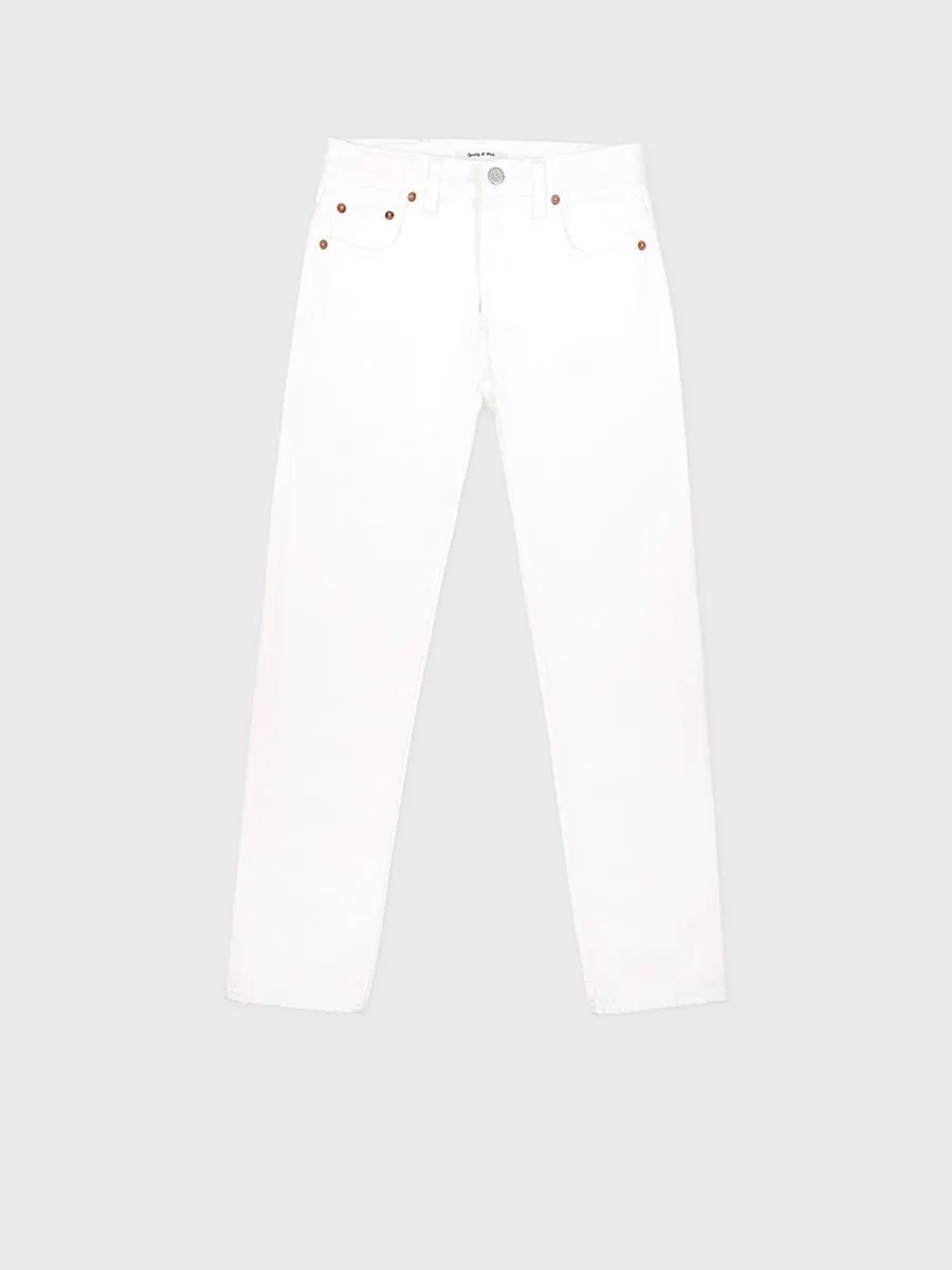 SPORTY & RICH Women Straight Pants SRHWC Off White