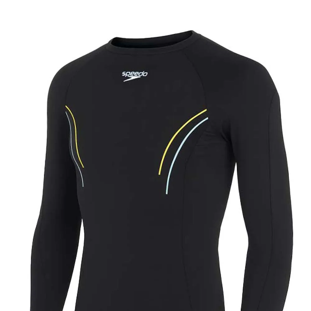 SPEEDO Hero 6.0 Long Sleeve (Shadow Play) Men Rashguard Black - SP111SP875ENTH