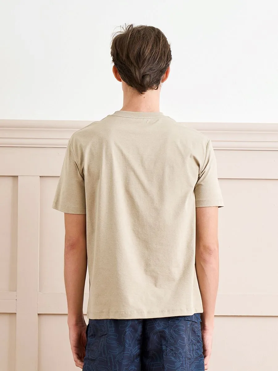 OASIS Men's short sleeve T-shirt Khaki