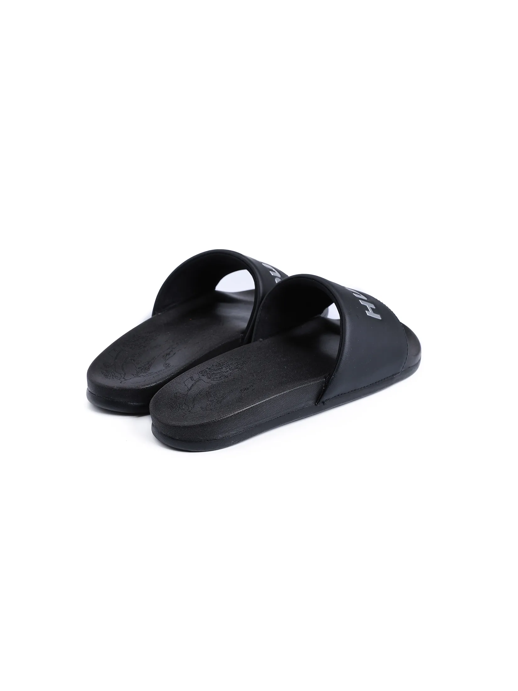 HUSH PUPPIES Men s Shoes Sandals Slides  - BLACK