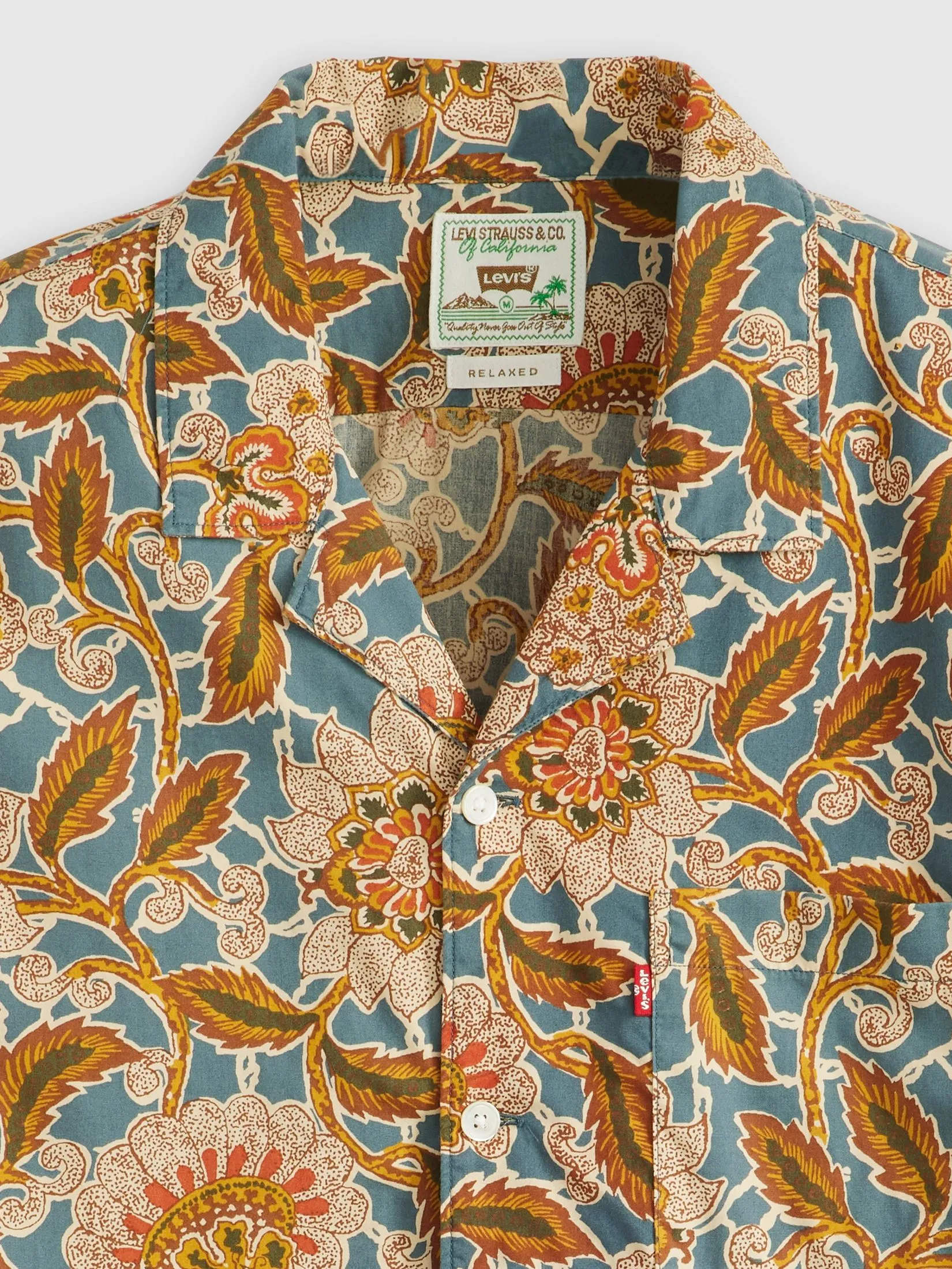 LEVI'S Levi’s Men’s Sunset Camp Shirt Brown