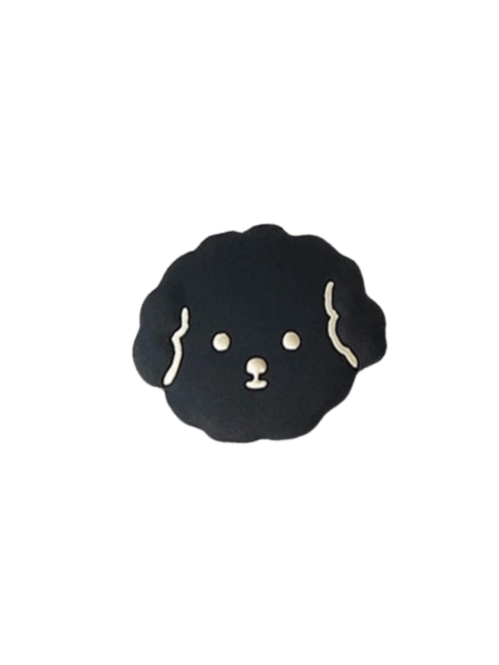 MILL AND MOI MNM Silicone charm - Poodle Black (L)