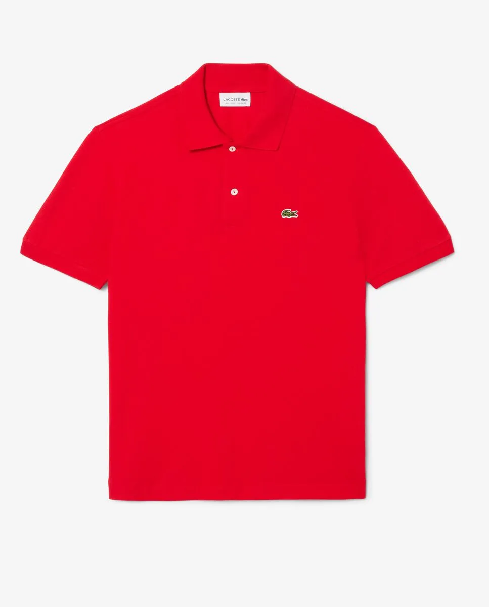LACOSTE Classic Fit L.12.12 LIGHT Piqu  Polo Shirt Red