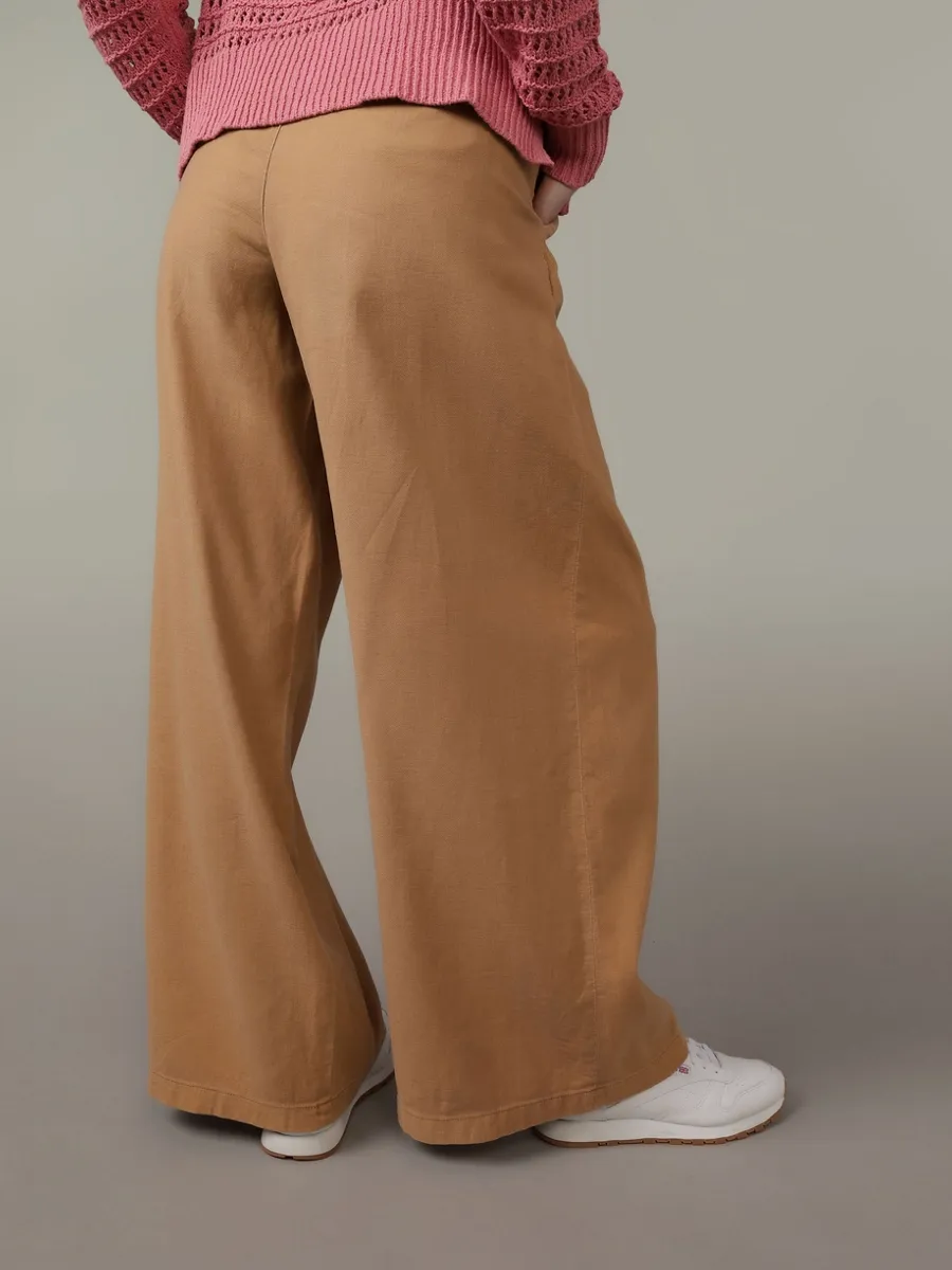 AMERICAN EAGLE WOMEN 5161 HR TROUSER 238 TOASTED ALMOND