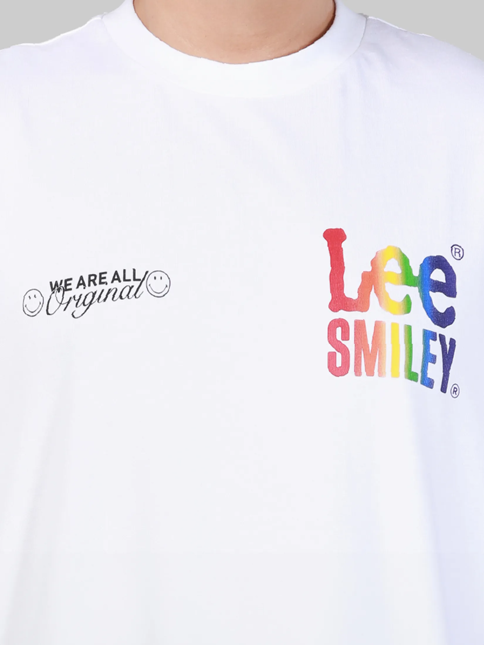 LEE Men s Tee Sleeveless Lee Smiley Collection Comfort Fit White