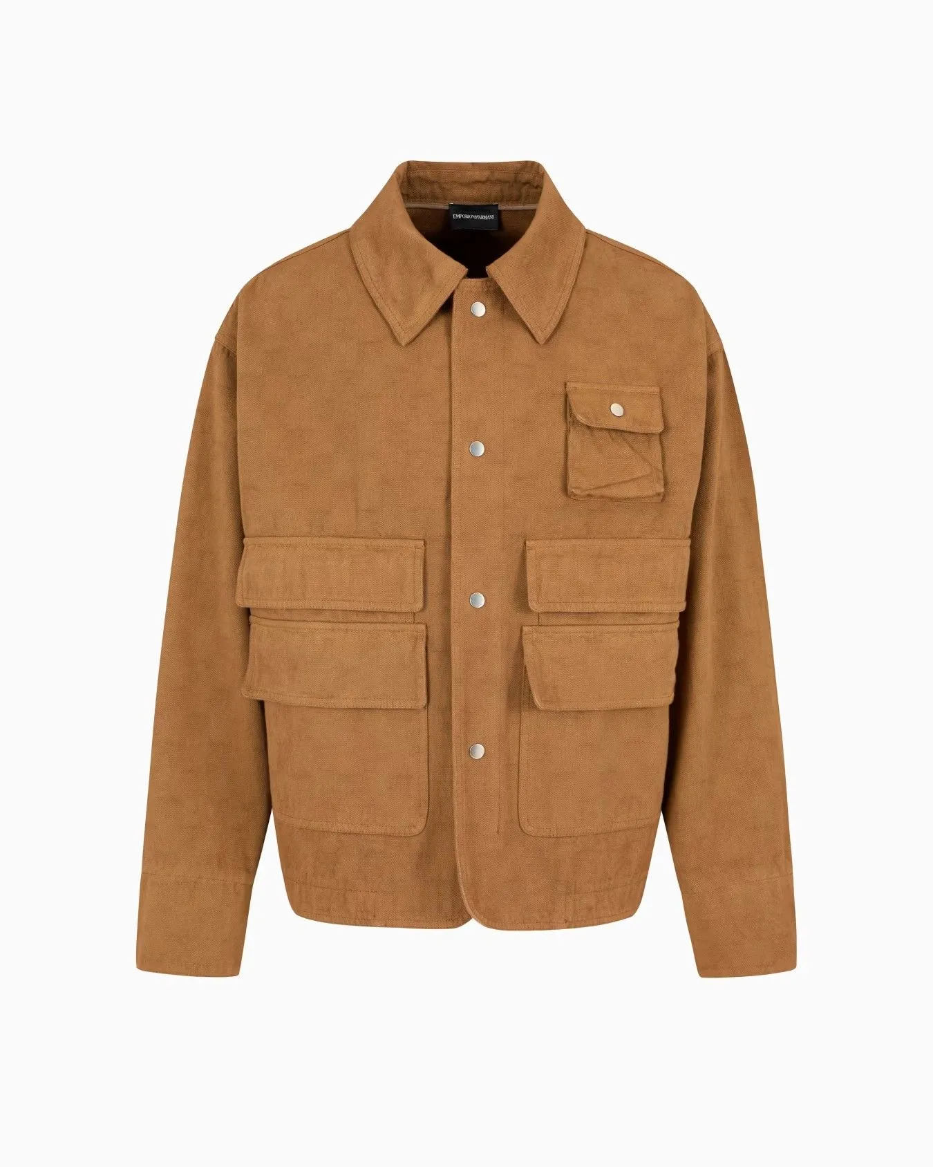 EMPORIO ARMANI Jacket Men EM001855-AF15513-U6193 Brown Size - 46 EU