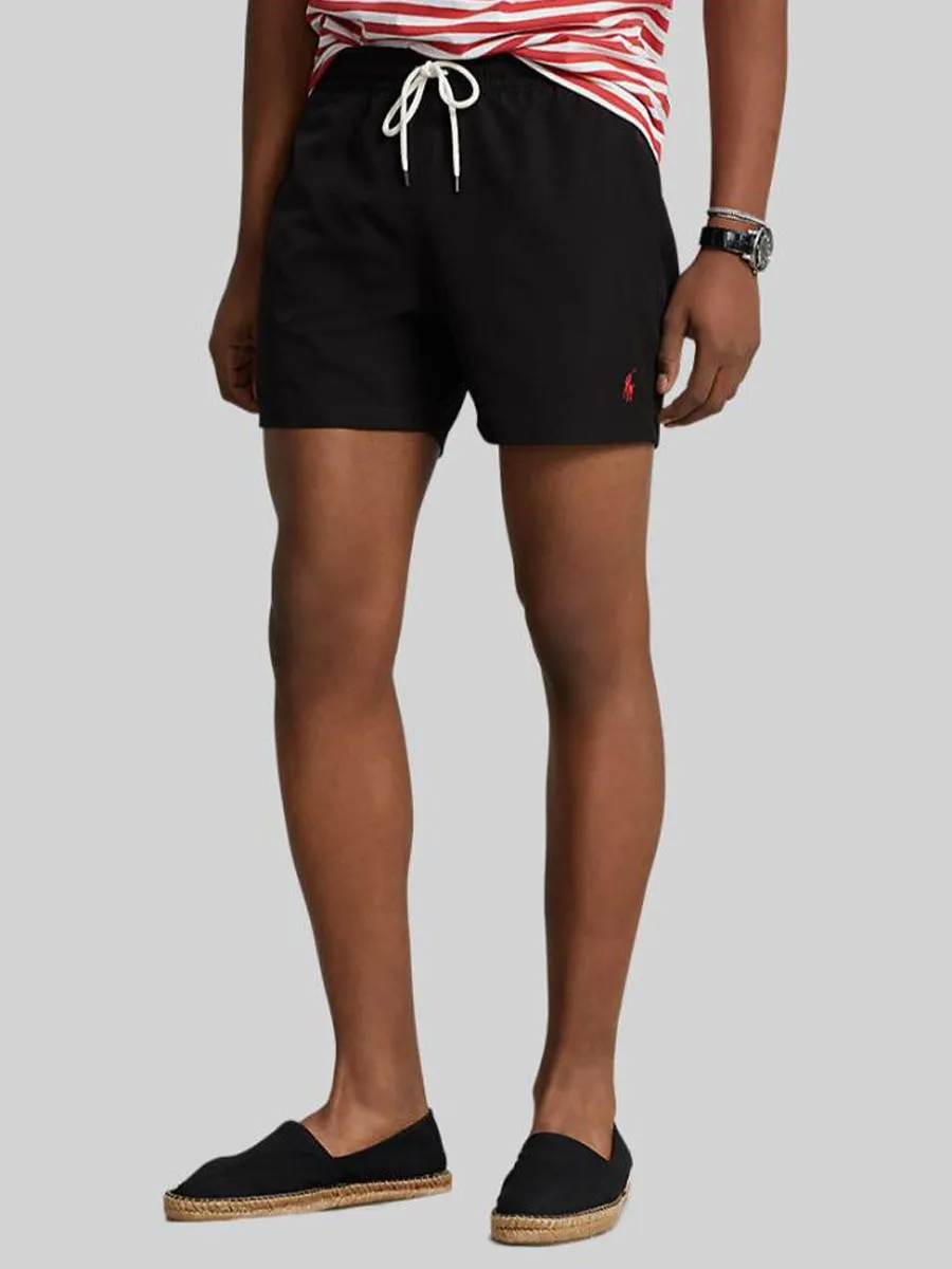 POLO RALPH LAUREN Men Trunks-5.75-Inch Traveler Classic Swim Trunk-Black