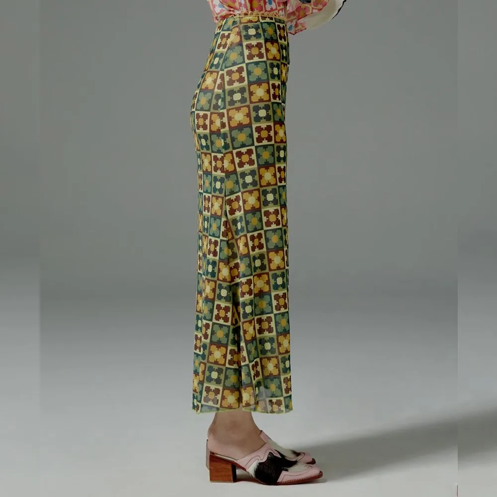 BLACKDOG BKK Green daisy skirt