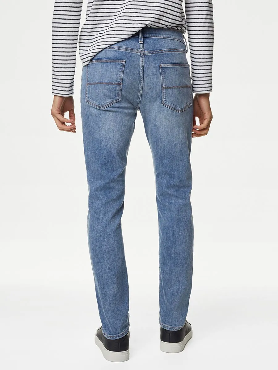 MARKS & SPENCER Men Stretch Jeans Slim Fit M9_Azure Blue