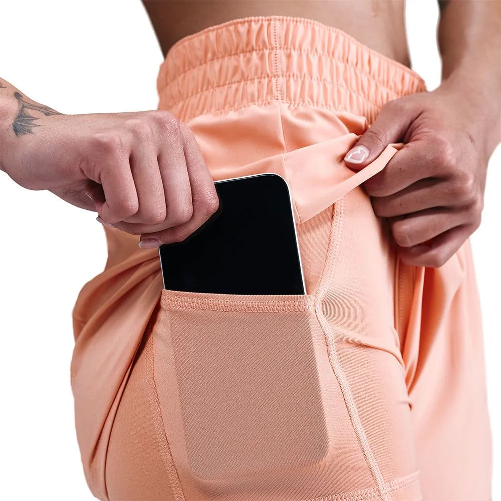 NIKE Women Training Shorts Dri-FIT One Mid-rise 3" 2-in-1 Orange - NI083AP106ENTH