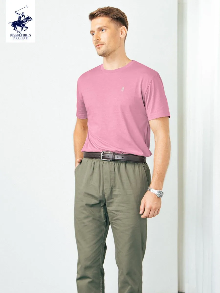 BEVERLY HILLS POLO CLUB Pink Unisex T-Shirt REGULAR-FIT Model BNSP102