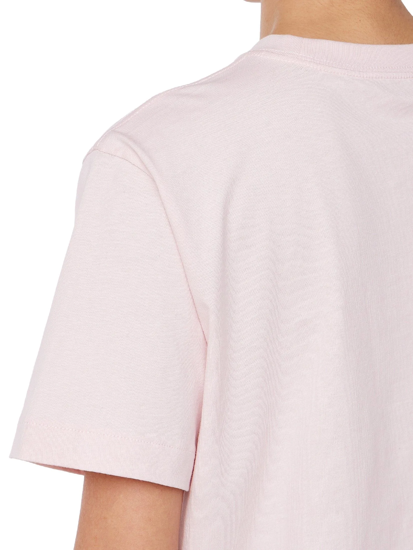 CALVIN KLEIN Women's Boxy Calvin Klein Varsity Short Sleeve T-Shirt Pink