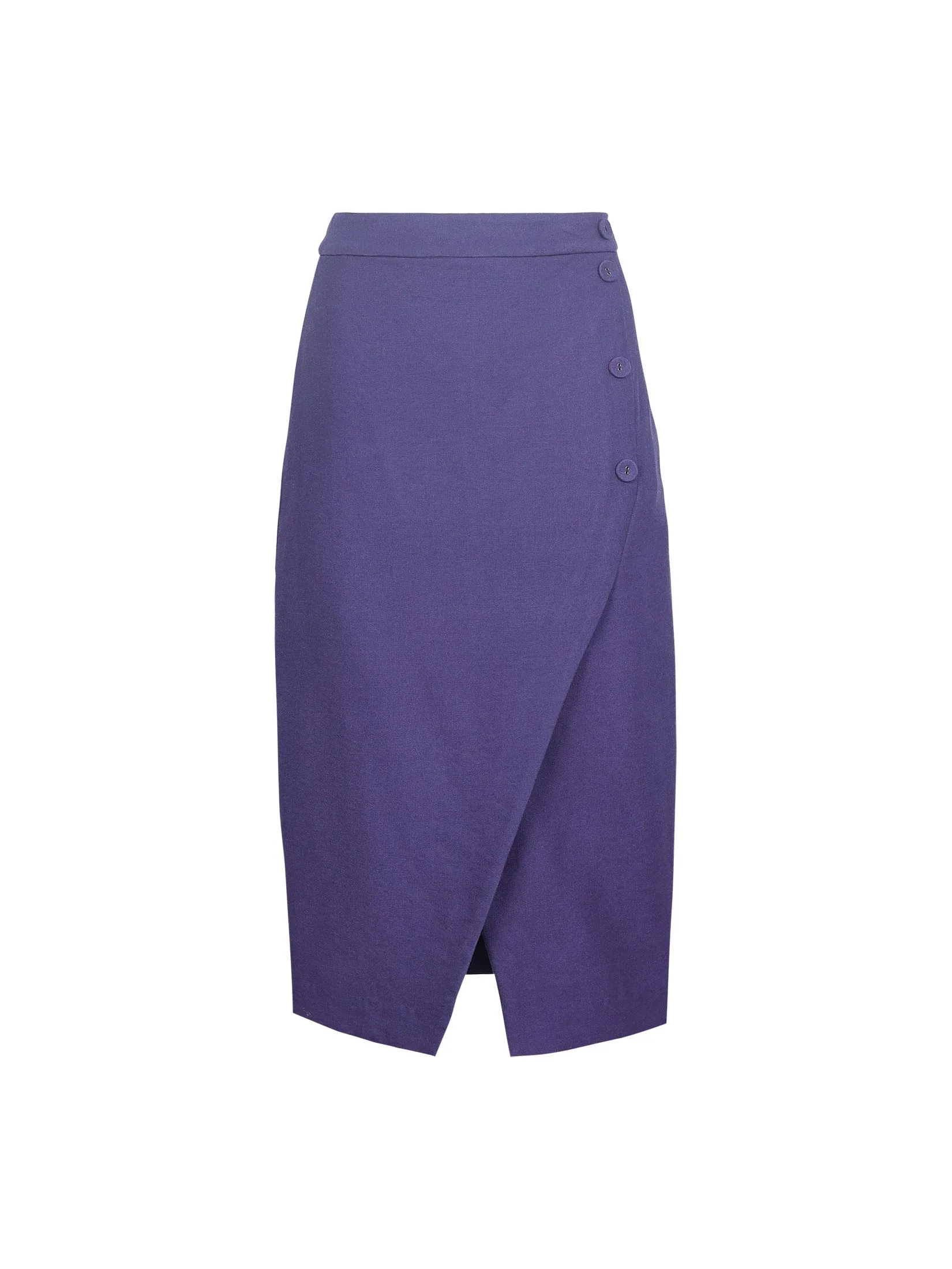 SHAKA Woman Corduroy Wrap Pencil Purple