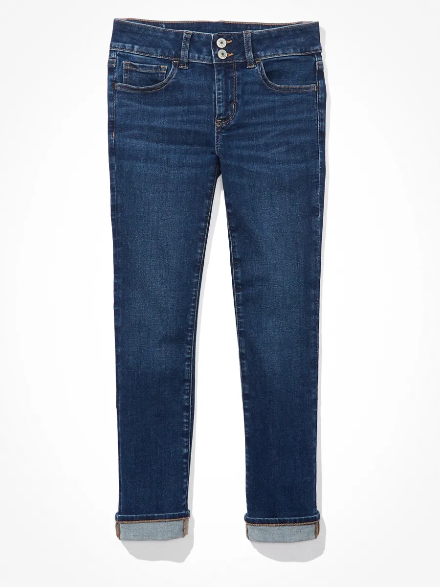 AMERICAN EAGLE กางเกงยีนส์ผู้หญิง ARTIST CROP JEANS สี 928 DARK VINTAGE