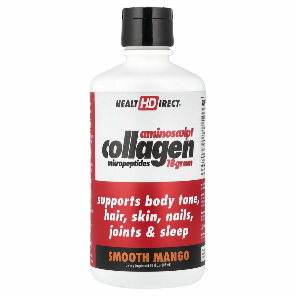Health Direct, Amino Sculpt Collagen, коллаген со вкусом манго, 887 мл (30 жидких унций)