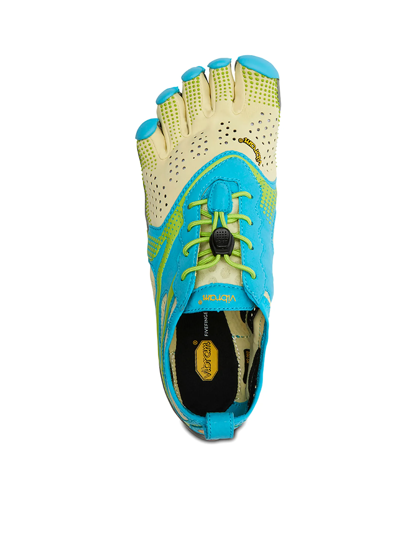 VIBRAM FIVEFINGERS Women Running Shoes VFF V-Run Lime/Blue