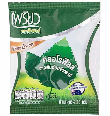 Хлорофилл в порошке для детокса 6 или 30 пакетиков