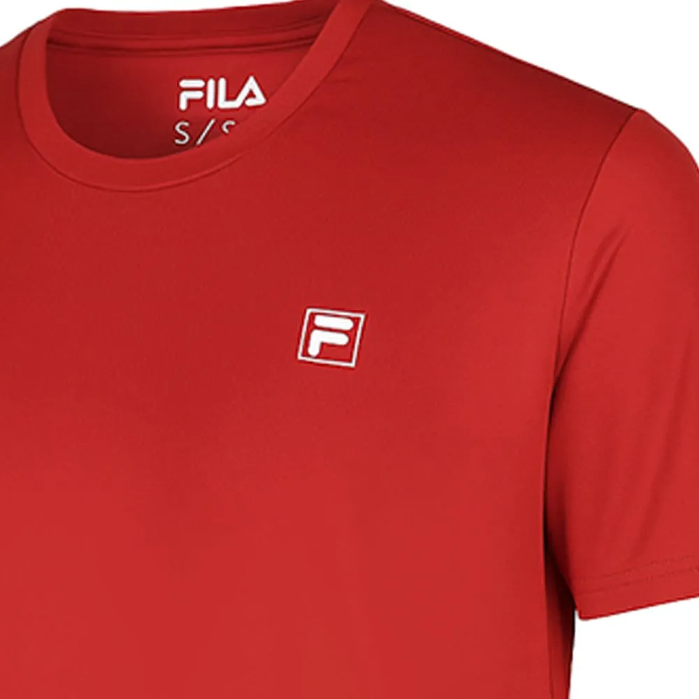 FILA Men Training T-Shirt Iconic Red - FI039AP084EMTH