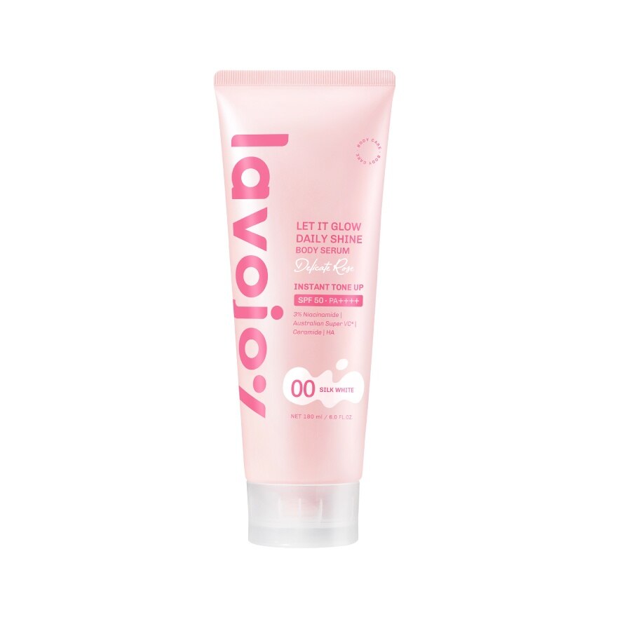Lavojoy Body Serun Tone Up Delicate Rose 00 Silk White SPF50 PA++++ 180 Ml. - Pink