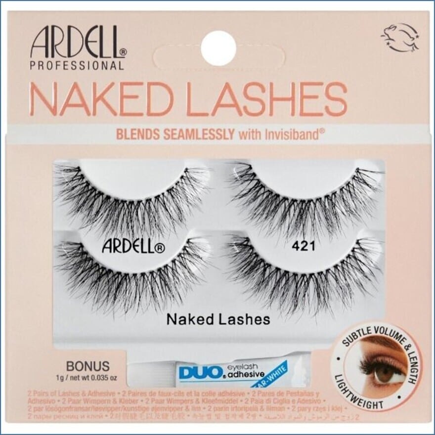 Ardell Naked Lashes 421 With Invisiband 2pairs